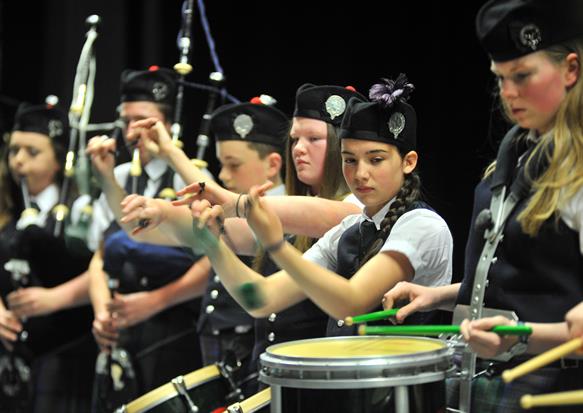 Pipe Band at the 2016 Performance Evening